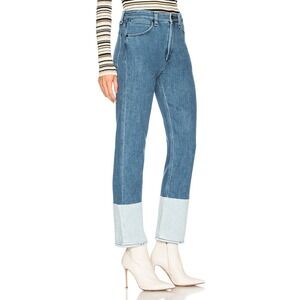 Rag & Bone Jeans RBW15 Contrast Hem‎ Women 28 (Tag 25) Stone Wash USA NWT $350